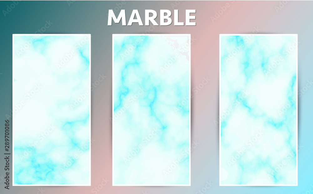 White Blue Marble Template Abstract Marble Background for Designs, Posters, Brochure, Banners, Cards.