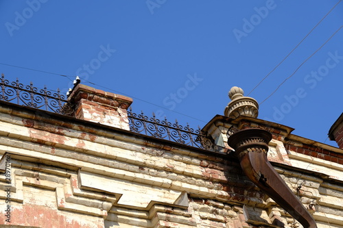 Details and elements of the facade of buildings