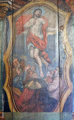 Resurrection of Christ, altarpiece in the Church of the Saint Barbara in Velika Mlaka, Croatia