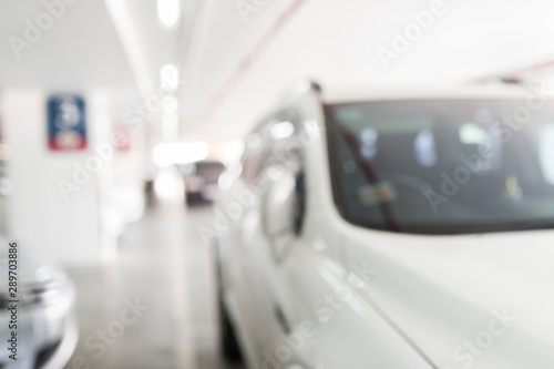 Abstract blur car parking background © pushish images