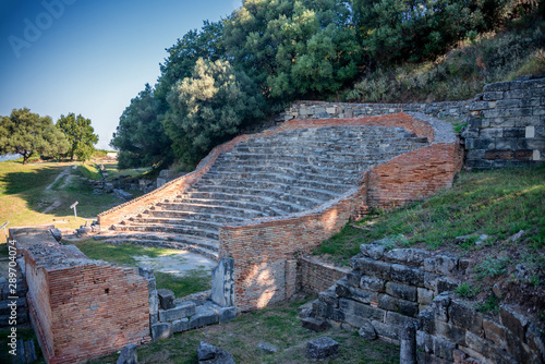 Ancient Odeon Theater of Apollonia near Durres photo