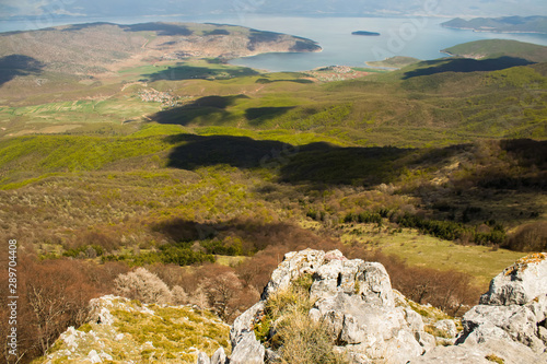 The view from a mountain in Albania