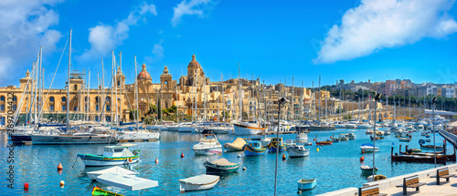 Waterfront with view of Vittoriosa city and harbour. Malta photo