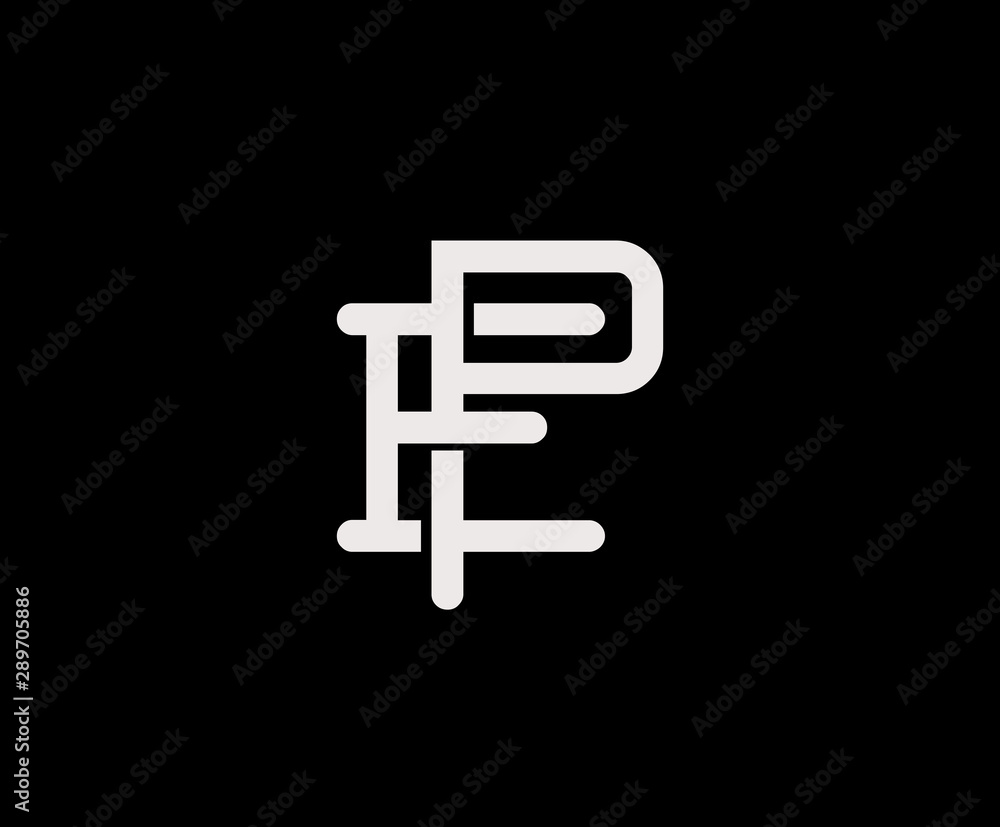 Letter E and P, EP, PE, overlapping interlock logo, monogram line art vintage style on black background Letter E and P, EP, PE, overlapping interlock logo, monogram line art vintage style on black background