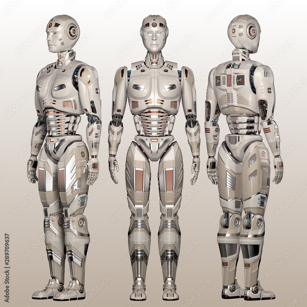 Cyborg Body Drawing