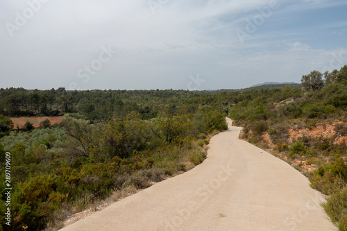 Road through the mountains of the Senia photo