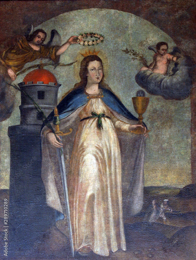 Naklejka premium Saint Barbara