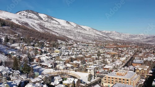 PARK CITY UTAH WINTER AERIAL 6 