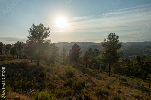 Obraz na płótnie Mountains in the prat del comte, Tarragona w salonie