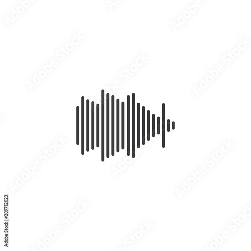 Sound wave graphic design template vector isolated illustration  © amin