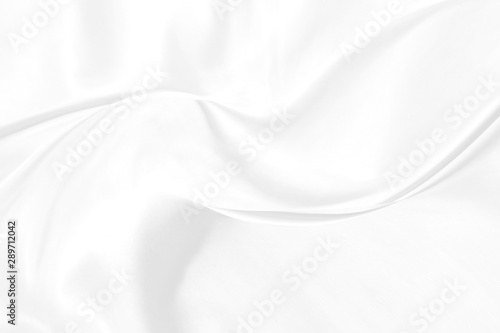 Soft fabric twirl motion wave curve abstract modern fashion style shape cloth textile white background