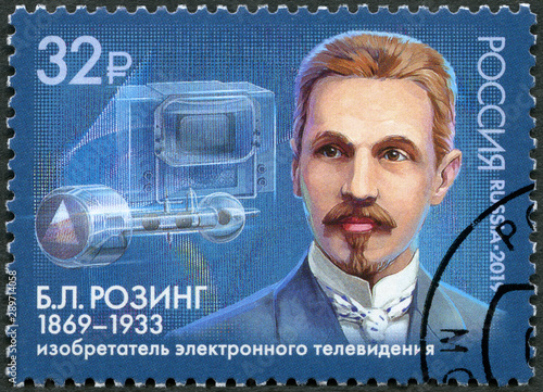 RUSSIA - 2019: shows Boris Lvovich Rosing (1869-1933), The 150th Birth Anniversary, Russian scientist and inventor, 2019 photo