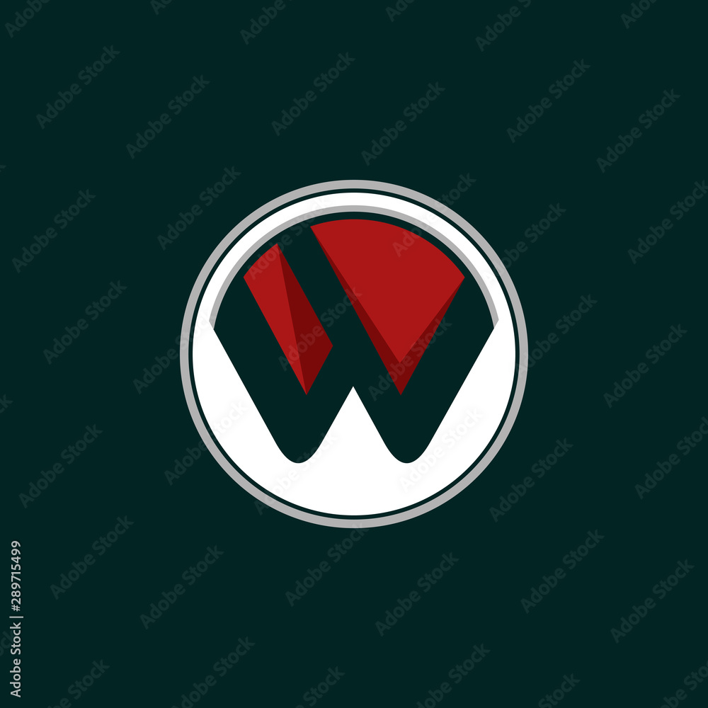 Letter W Circle Media Creative Modern Icon Logo Design Template Element Vector Illustration Letter W Circle Media Creative Modern Icon Logo Design Template Element Vector Illustration