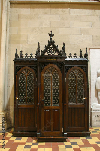Confessional in Zagreb cathedral 