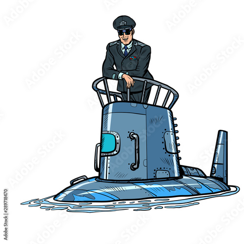 captain of a submarine. Army naval ship