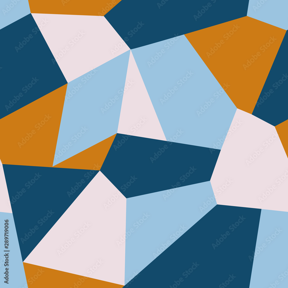 Abstract seamless pattern. Bright geometric background made of rhombus and other shapes. Flat texture for fashion design, textile, fabric, wallpaper, surface or wrapping paper. Abstract seamless pattern. Bright geometric background made of rhombus and other shapes. Flat texture for fashion design, textile, fabric, wallpaper, surface or wrapping paper.