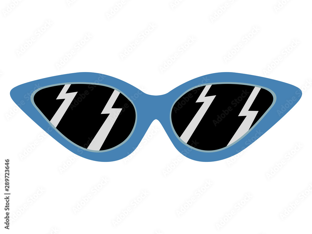 Vector illustration of sunglasses. Topics of beach, sunny days, vacations Vector illustration of sunglasses. Topics of beach, sunny days, vacations