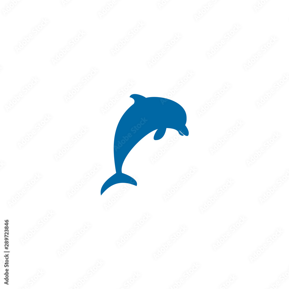 Obraz premium Dolphin logo design vector template
