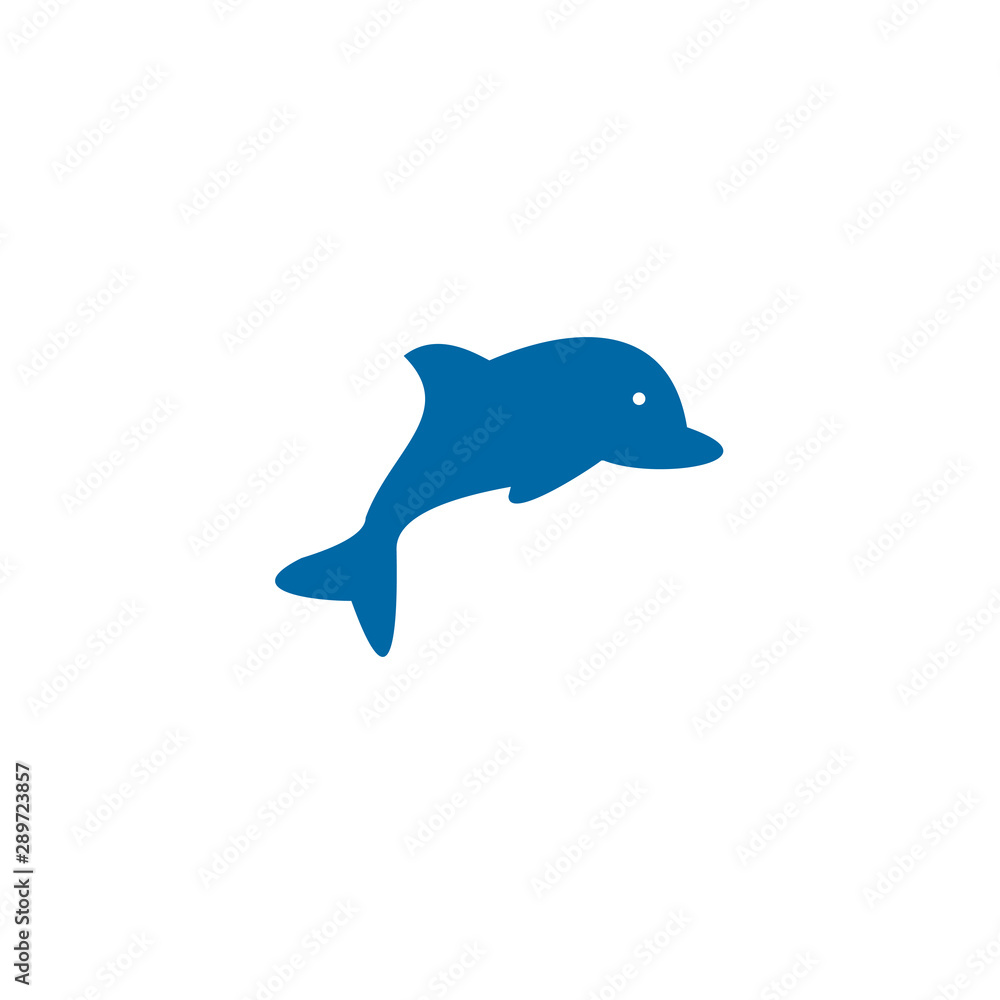 Fototapeta premium Dolphin logo design vector template