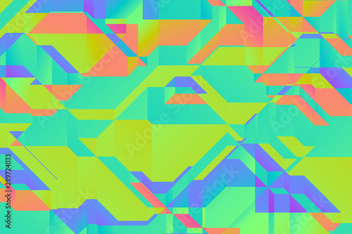 Modern geometric abstract background. Bright colorful banner with a trendy gradient shapes