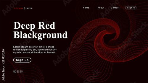 Background abstract deep red light line color for Homepage