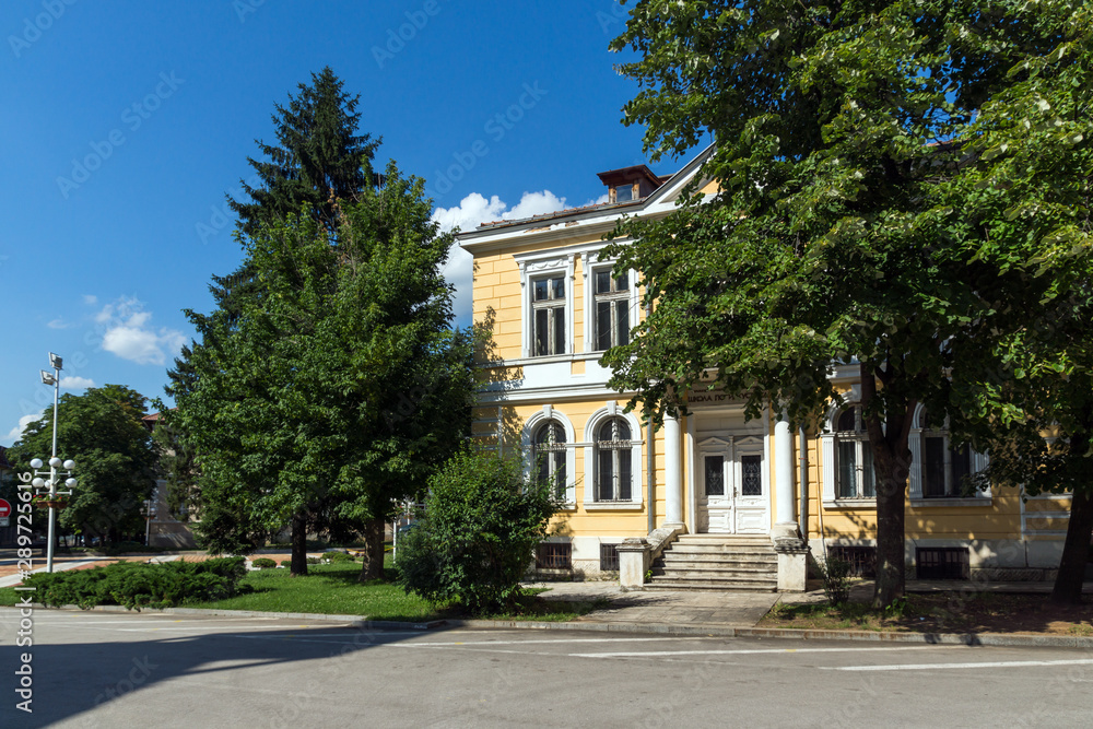 Center of town of Vratsa, Bulgaria