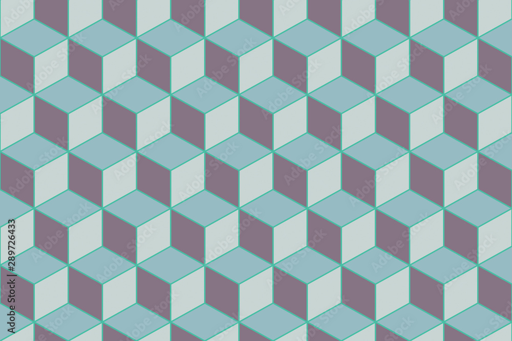 3d cubes seamless pattern ornament- 3d rendering background - Illustration 3d cubes seamless pattern ornament- 3d rendering background - Illustration