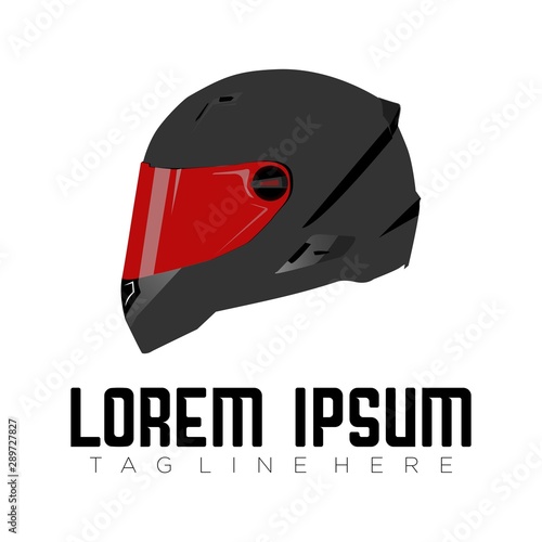 Simple Logo Design Helmet 