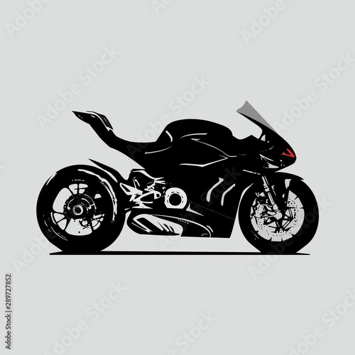 vector illustration of a motorcycle 
