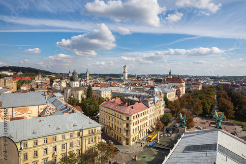 Wallpaper Mural Panoramic view from roof of Lviv Opera House Torontodigital.ca