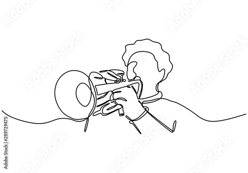 Continuous line drawing of ...