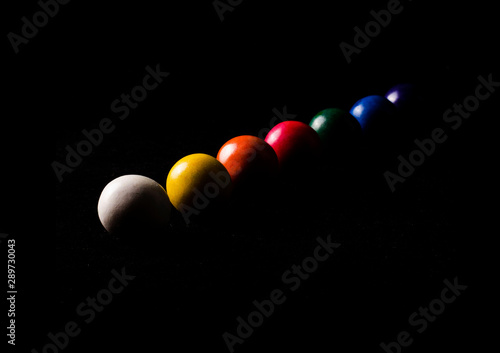colored bubble gum balls
