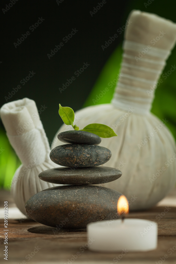 close up view of spa theme objects on color back close up view of spa theme objects on color back