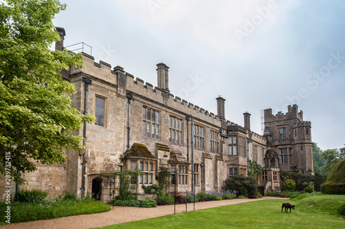 SUDELEY CASTLE, WINCHCOMBE, GLOUCESTERSHIRE, ENGLAND - MAY, 26 2018: 16th century Sudeley Castle and its gardens in Winchcombe, Gloucestershire, Cotswolds, England photo
