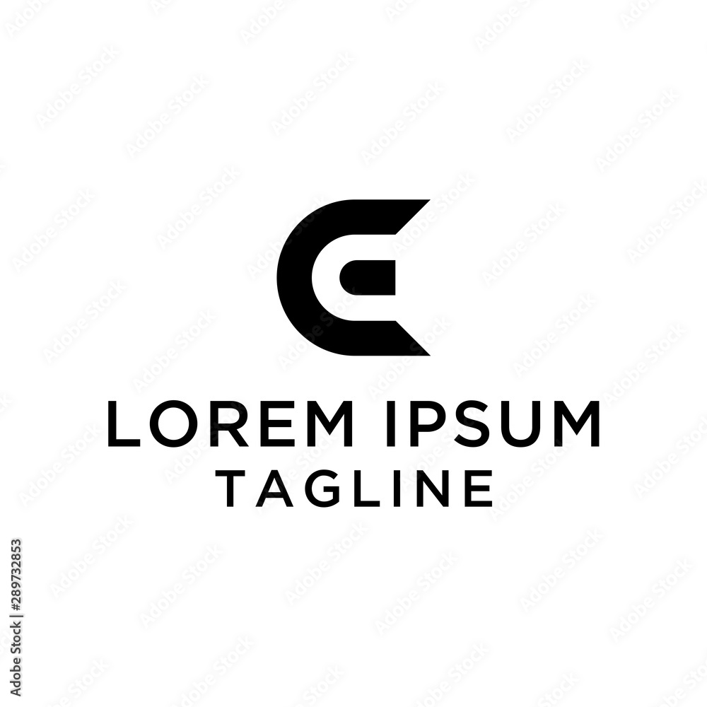 Monogram CE Logo Initial Vector Template Monogram CE Logo Initial Vector Template