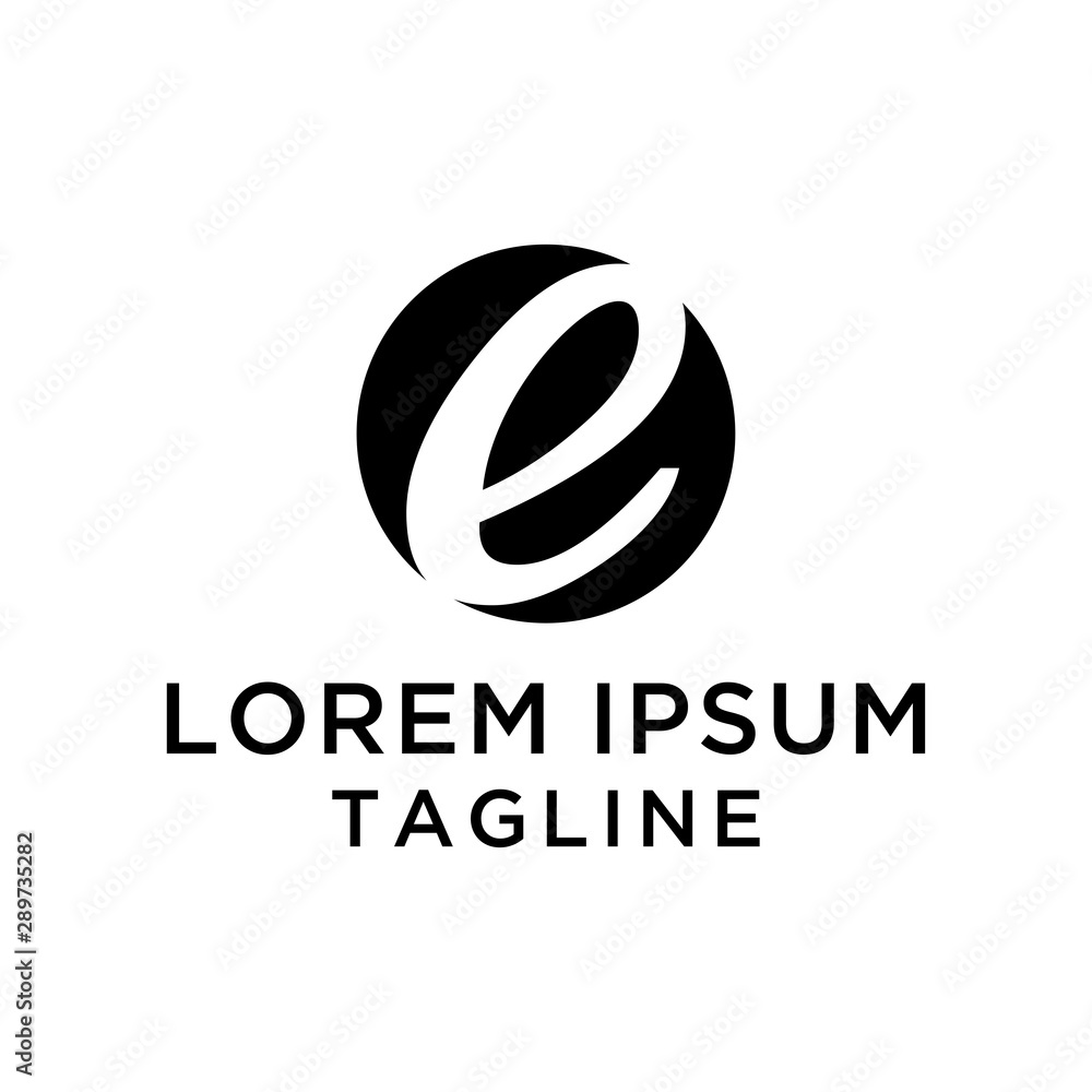 Letter E Modern Logo Design Vector Letter E Modern Logo Design Vector