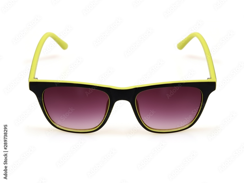 Sunglasses isolated on white background for applying on a portrait