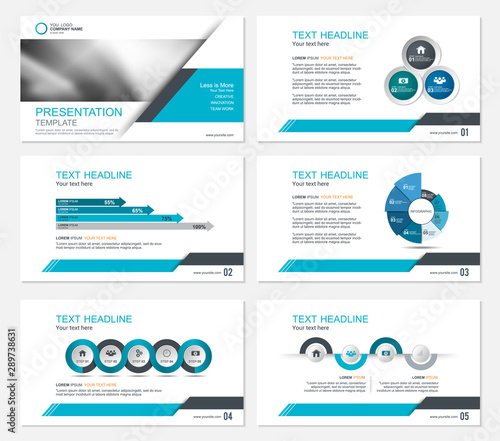 Template presentation slides background design