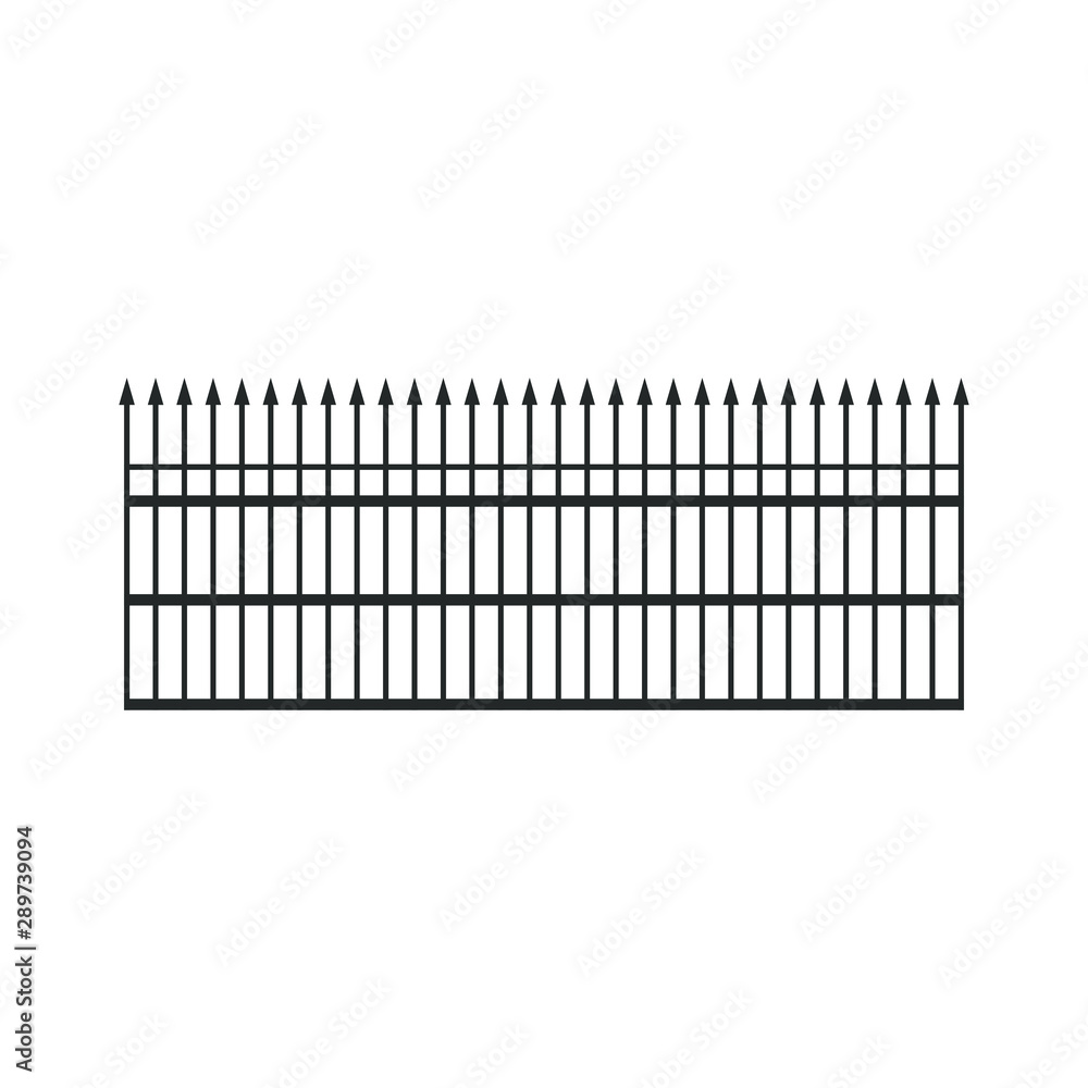 Iron bars icon. Isolated on white background. vector illustration.