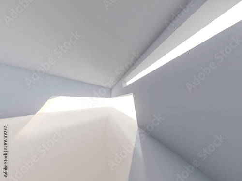 Wallpaper Mural Abstract modern architecture background. 3D Torontodigital.ca