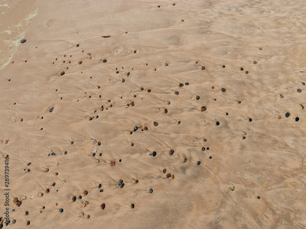 abstract wind and sand formations on the beach, suitable for textures and backgrounds