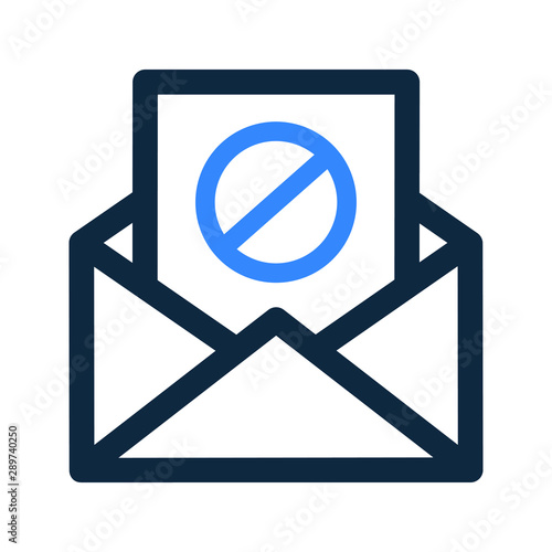 Email Spamming Icon, Spam mailing, wrong e-mail address