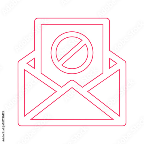 Email Spamming Icon, Spam mailing, wrong e-mail address
