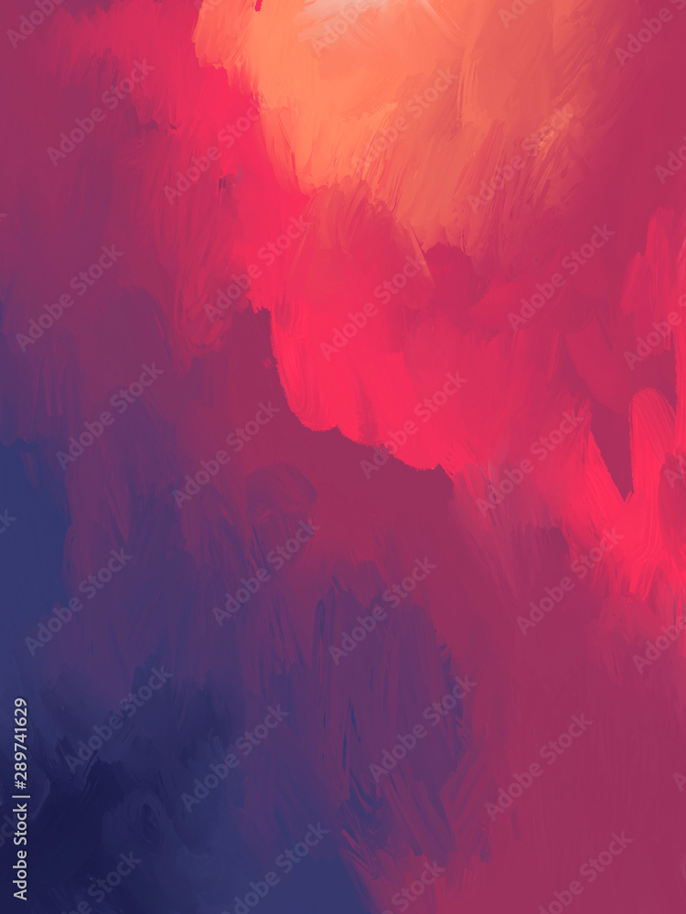 abstract colorful background. Hand drawn Abstract oil painting. background  Oil paint on canvas. Red Color Gradation texture Brushstrokes artwork Stock  Illustration | Adobe Stock