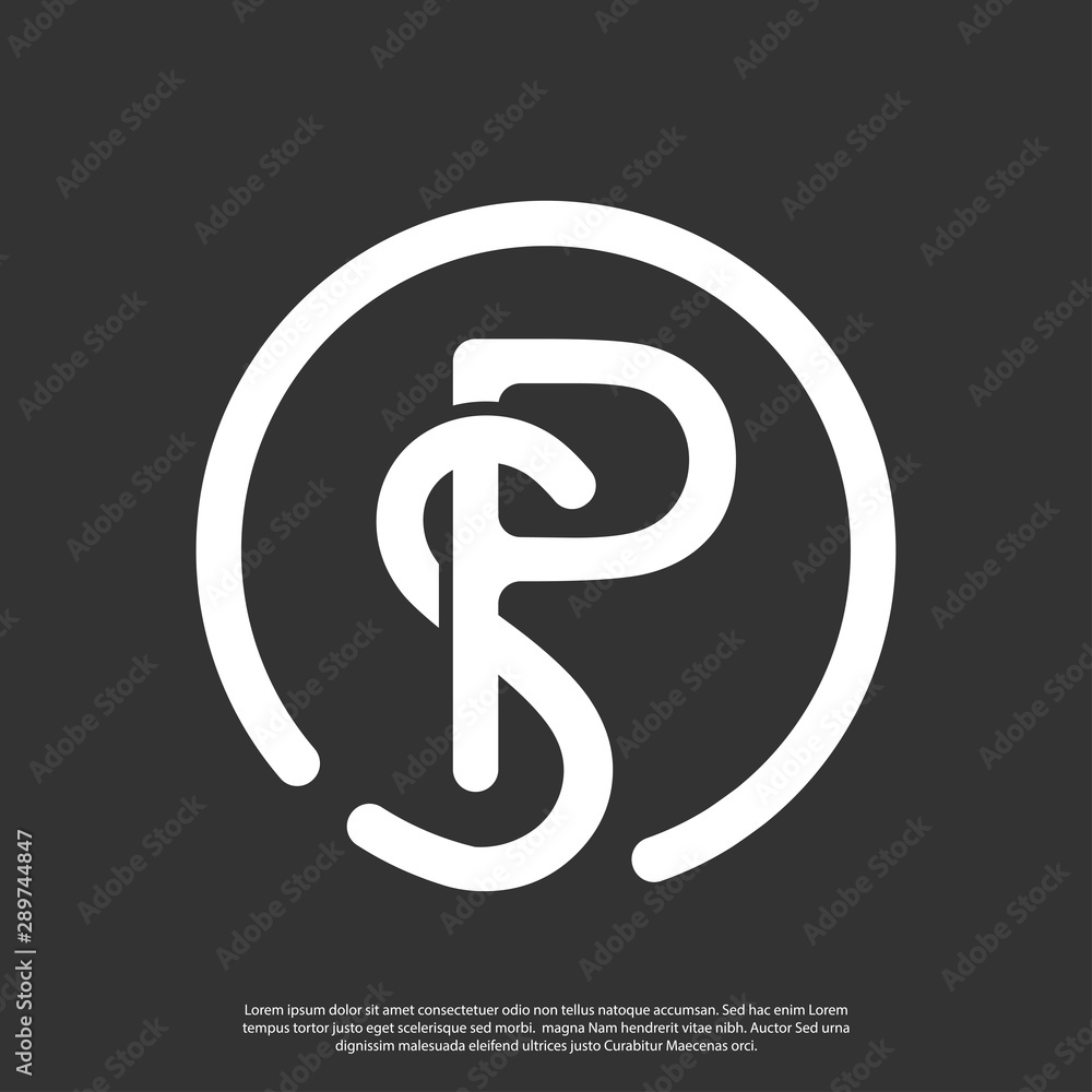 vector logo initial vector logo initial