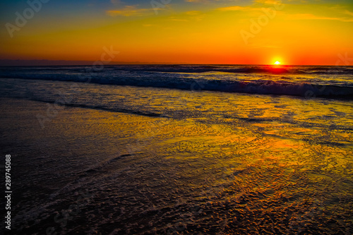 Anochecer playa Vieux Boucao Landas Francia