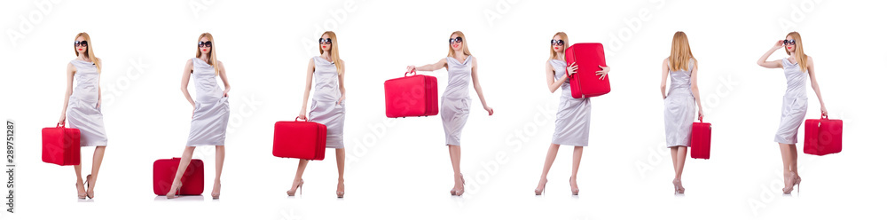 Young woman preparing for vacation Young woman preparing for vacation