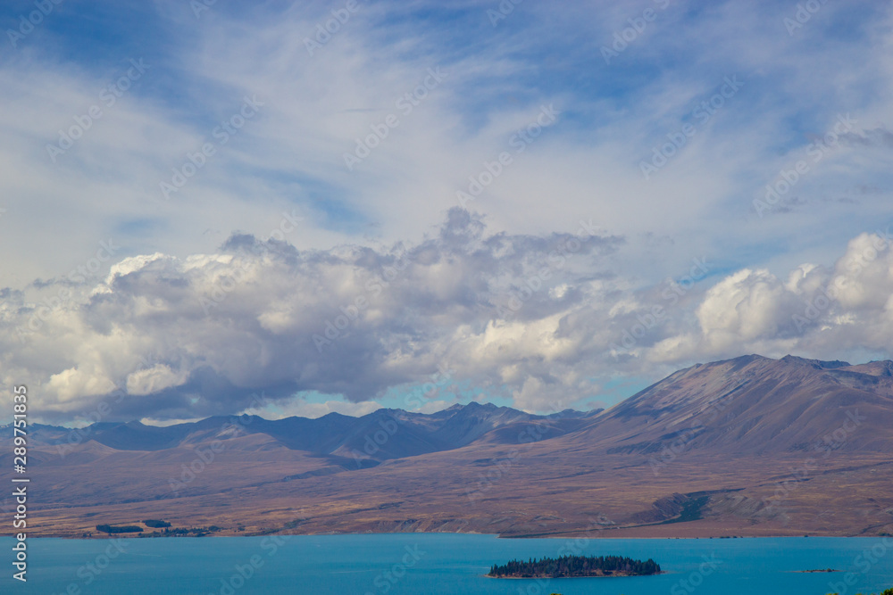 View of Lake Tekapo from Mount John observatory