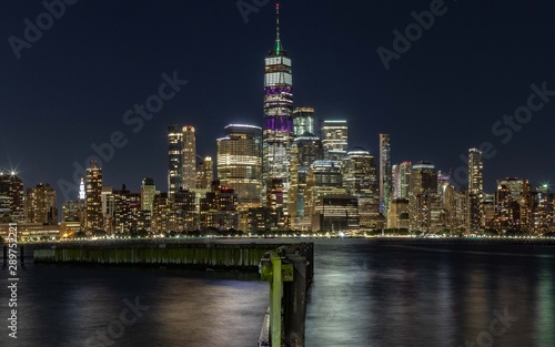 New York City  skyline at night