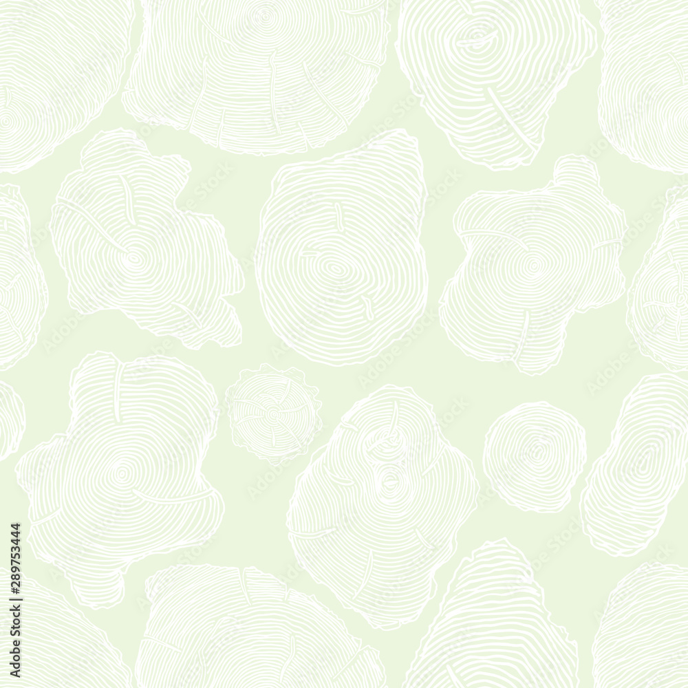Seamless subtle gray tree trunks circles natural pattern vector Seamless subtle gray tree trunks circles natural pattern vector